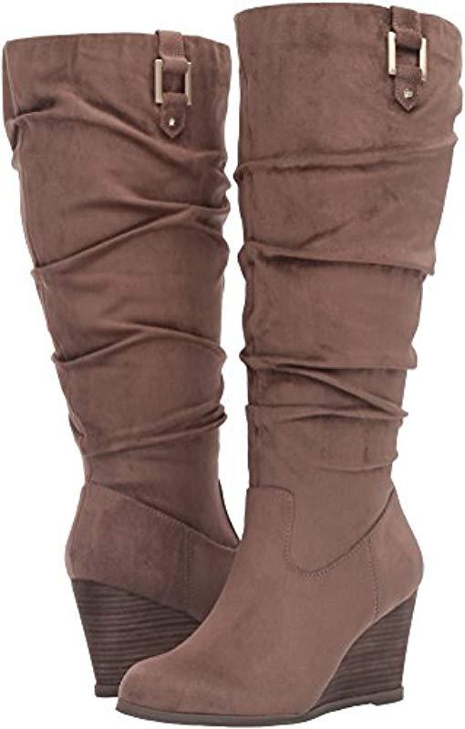 dr scholl's poe wide calf boots
