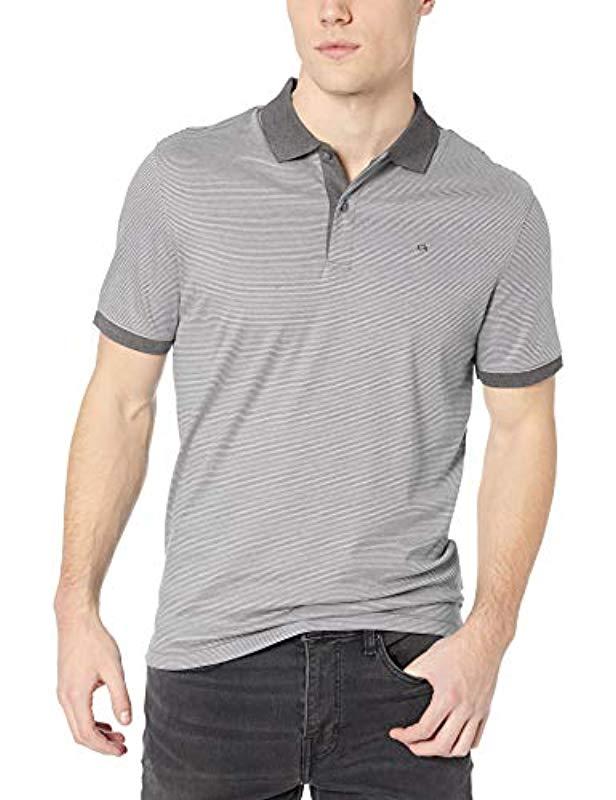 Calvin Klein Cotton Liquid Touch Polo Stripe With Uv-protection for Men -  Save 75% | Lyst