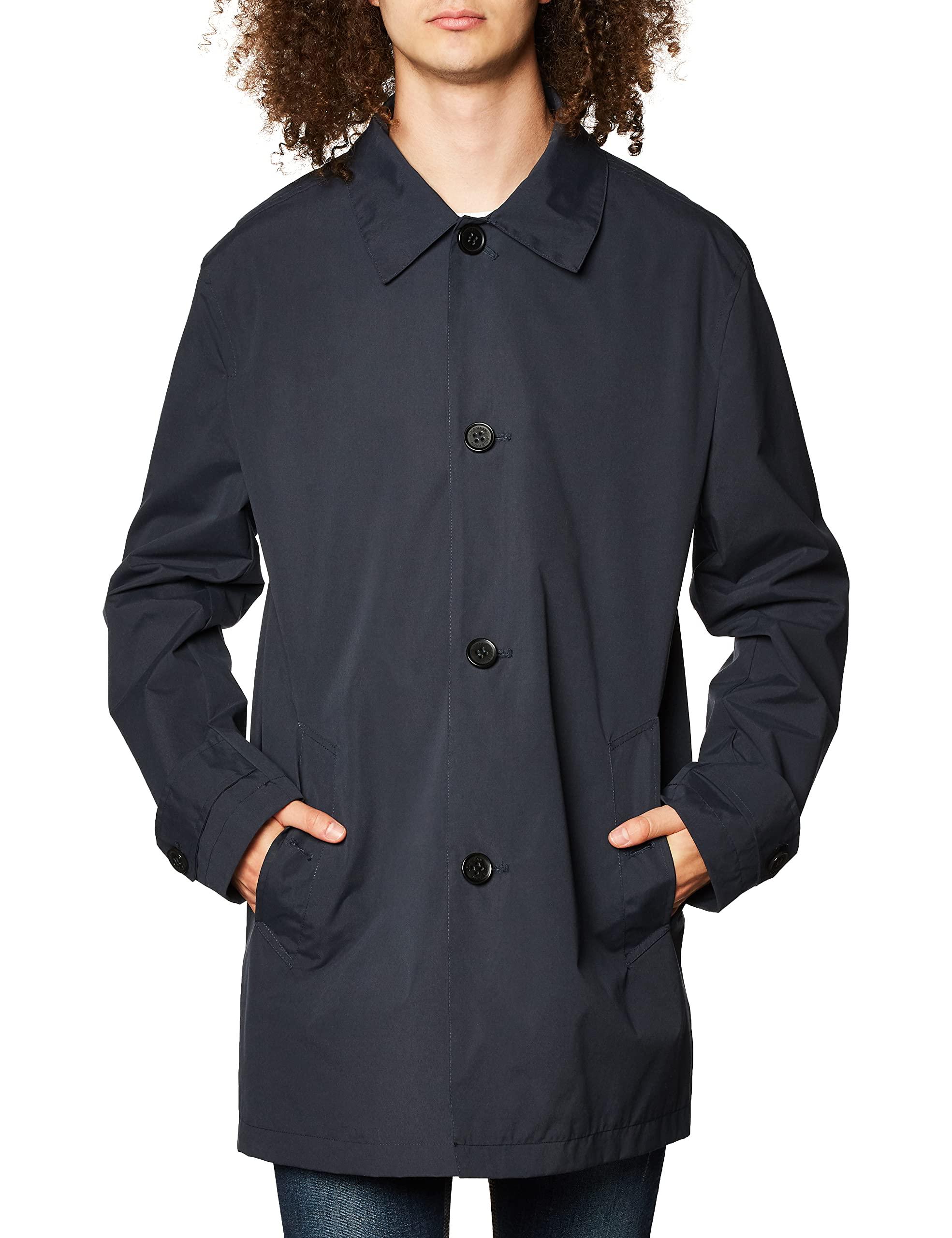 Cole Haan Signature Classic Stand Collar Rain Jacket in Blue for Men Lyst