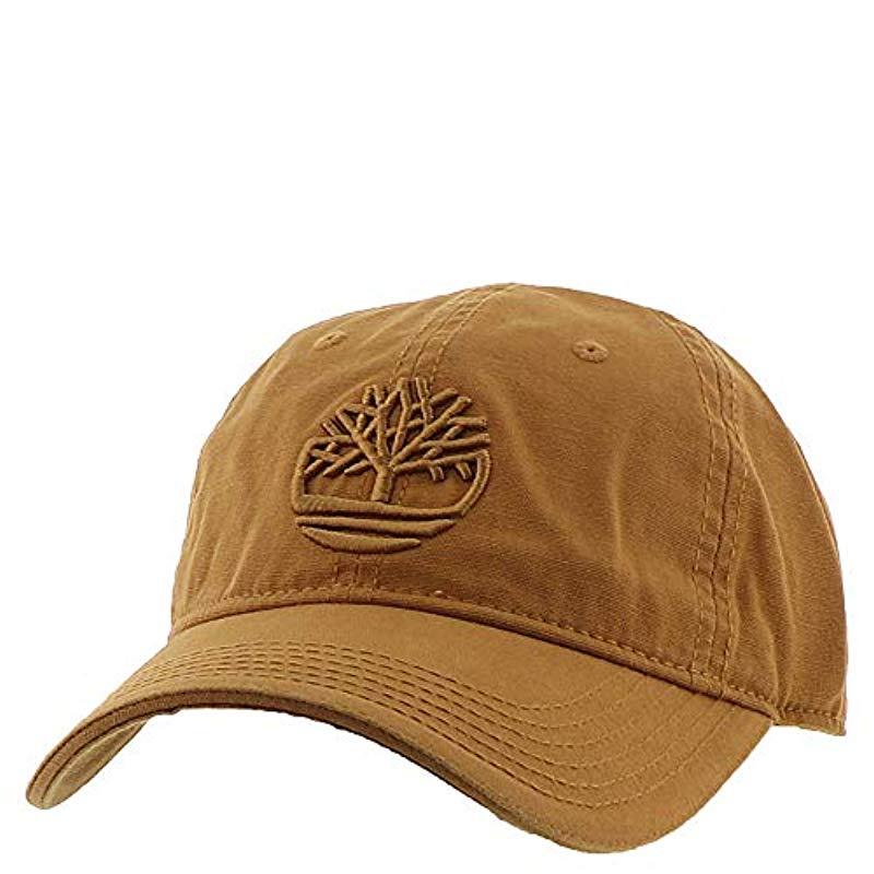 Timberland Cotton Canvas Baseball Cap in Brown for Men Lyst