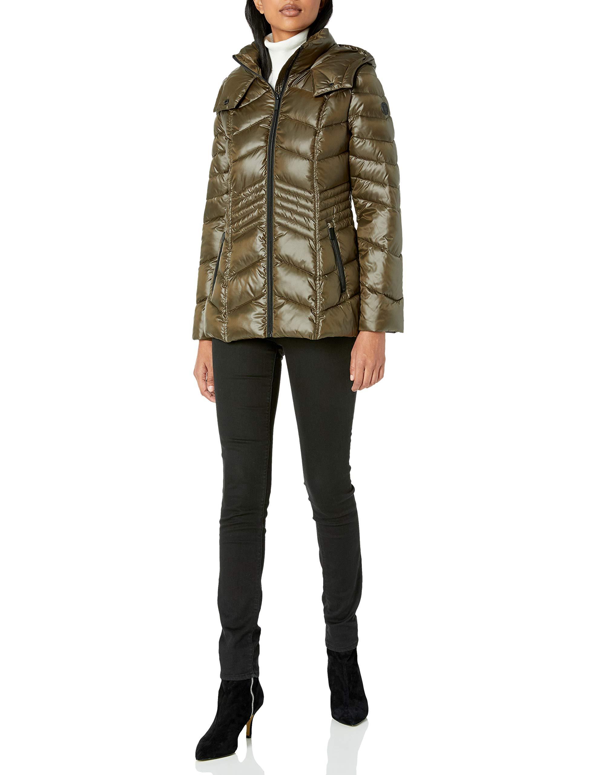 french connection olive green parka
