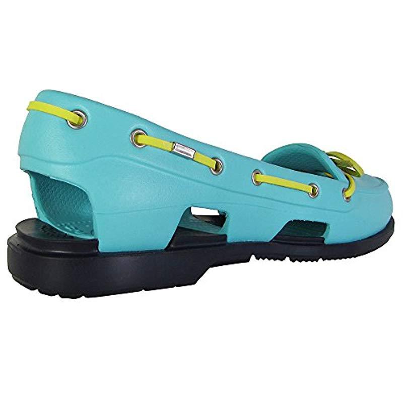 Crocsâ¢ Rubber Beach Line Boat Shoe in Blue - Save 22% - Lyst