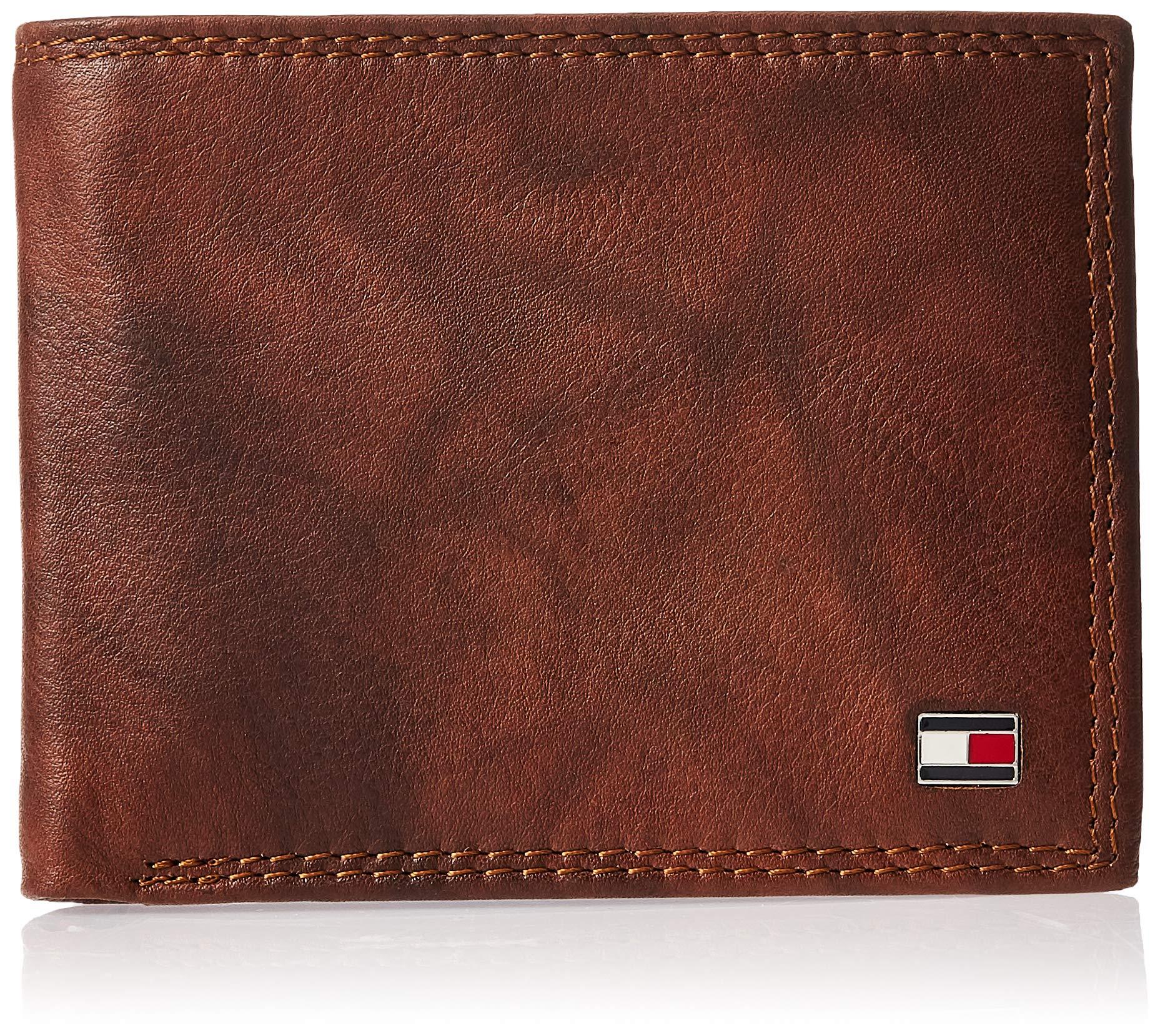 Tommy Hilfiger Rfid Blocking Leather Extra Capacity Traveler Wallet Bi