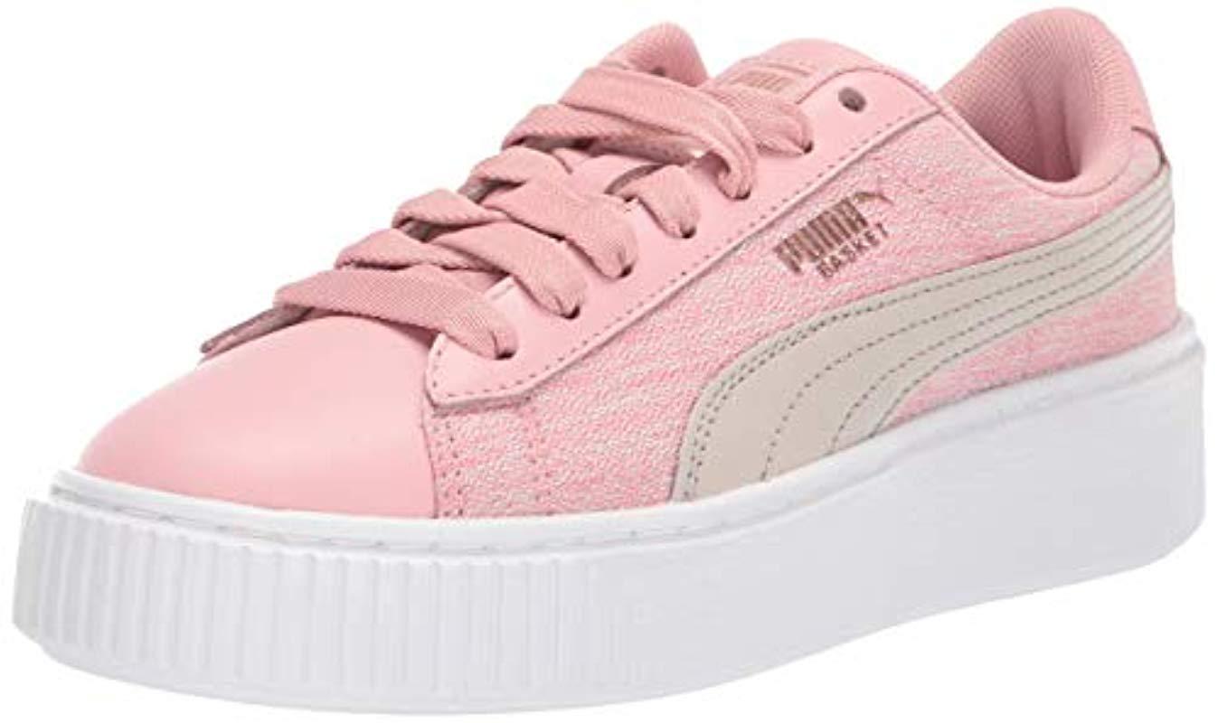 puma platform sneakers pink