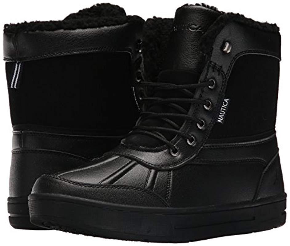 Nautica Lockview Ankle Boot in Black for Men - Lyst