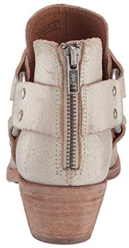 Frye Ray Harness Back Zip Ankle Boot Lyst