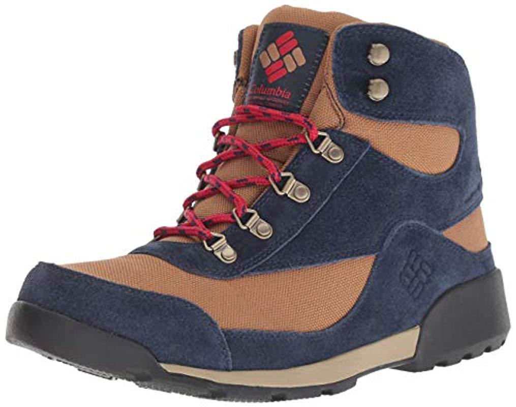 Lyst Columbia Endicott Classic Mid Waterproof Hiking Boot in Blue for Men