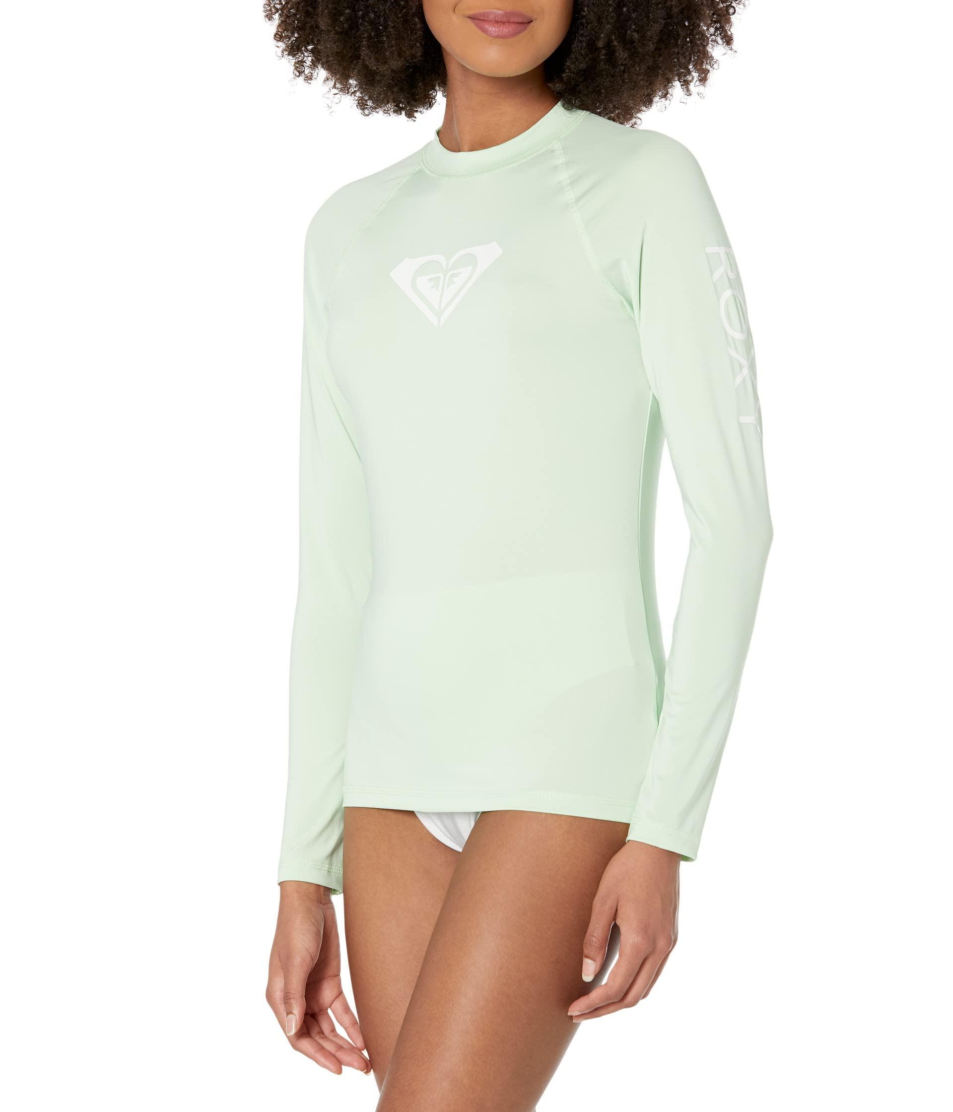 Roxy Beach Classics Long Sleeve Rashguard in Green Lyst