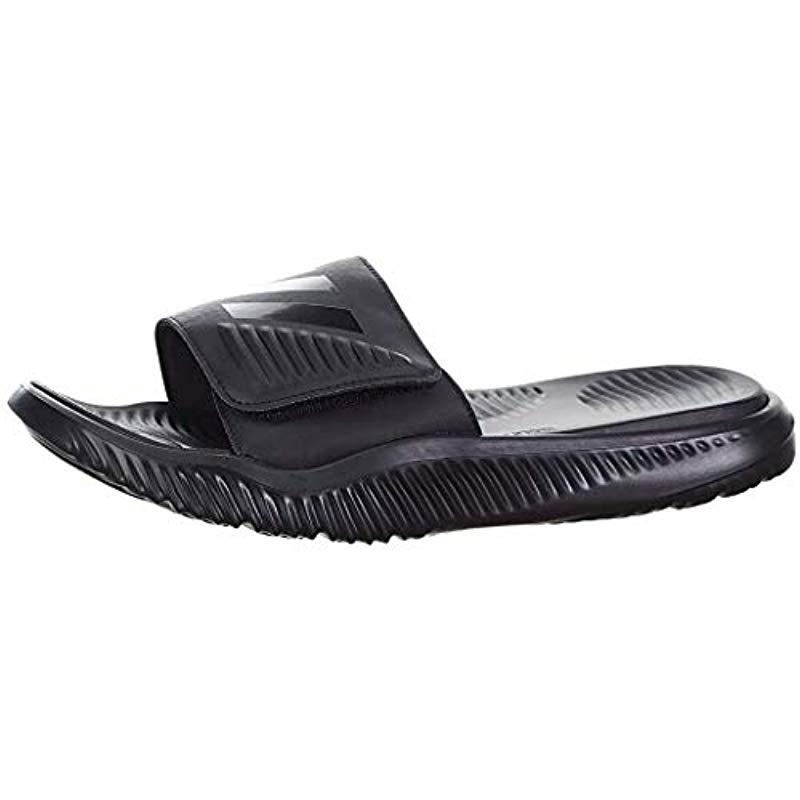 adidas Originals Alphabounce Slide Sport Sandal in Black/Black/Black