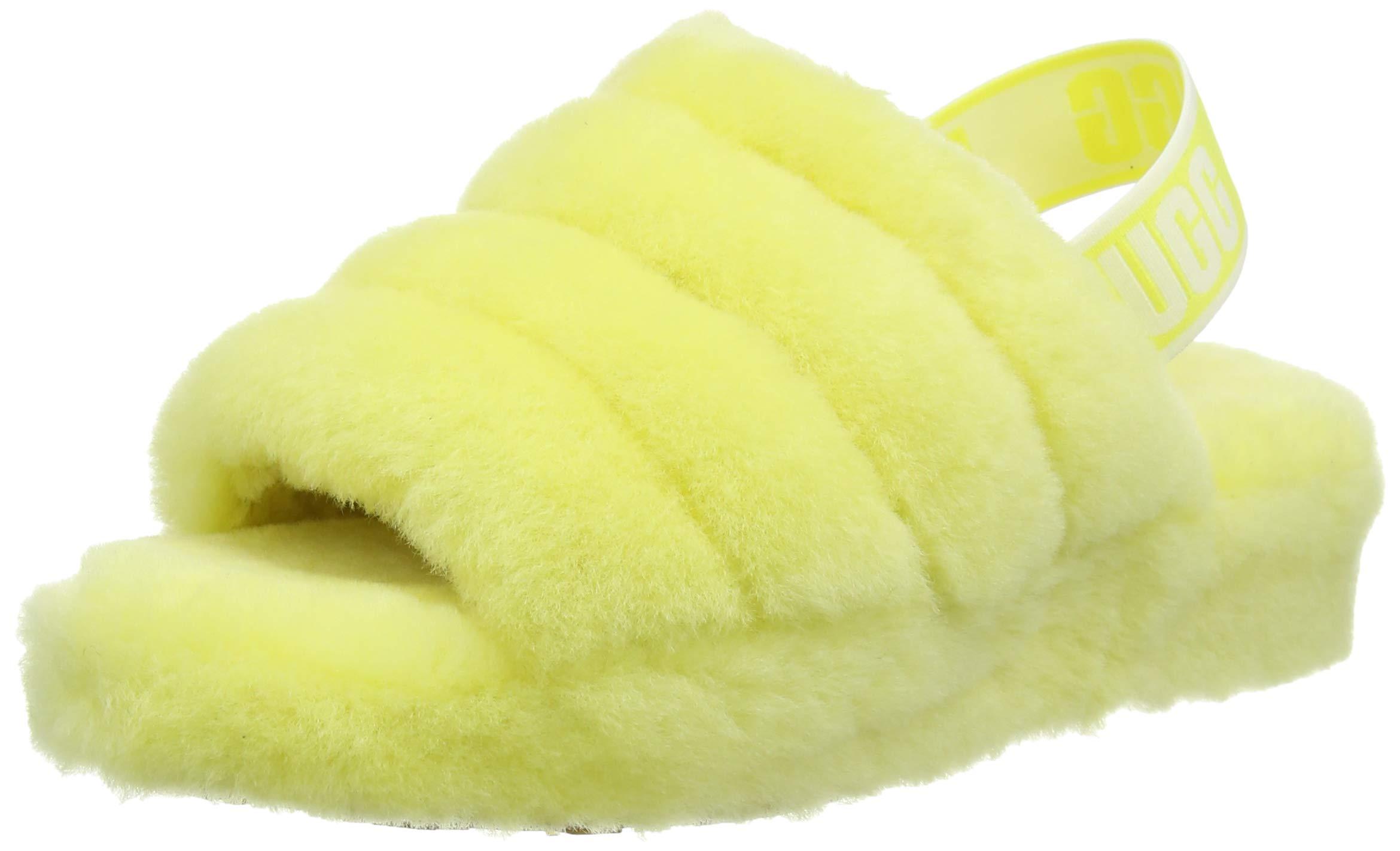 UGG Fluff Yeah Slides - Shoes in Yellow | Lyst