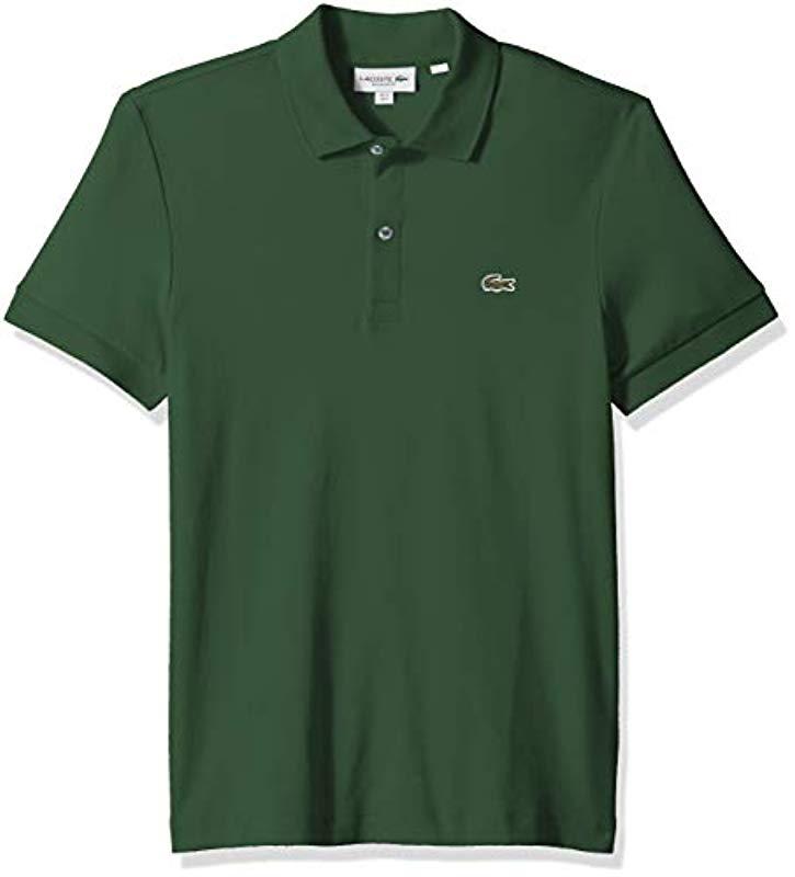 Lacoste Mens S//S Pima Jersey Polo Interlock Reg