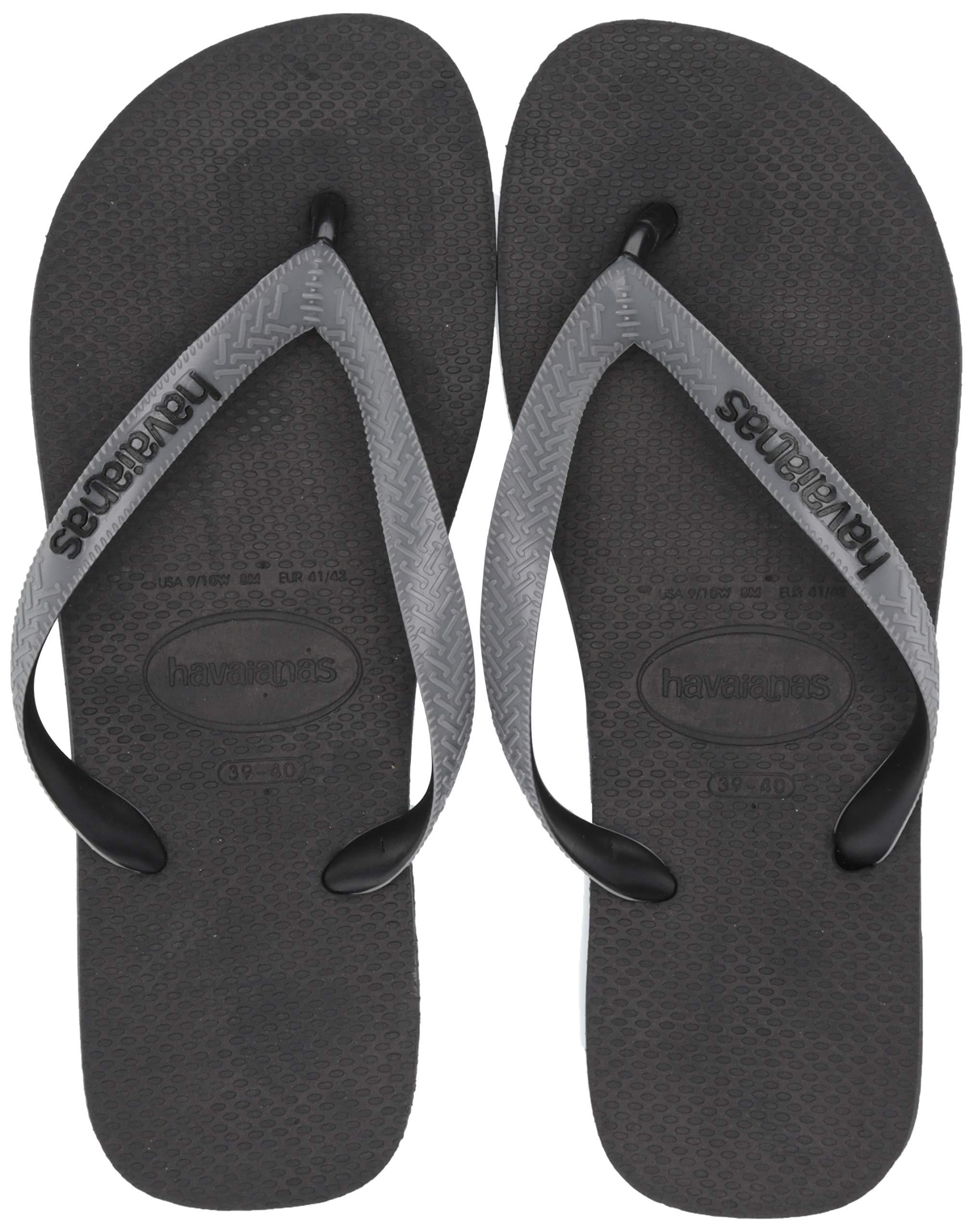 Havaianas Rubber Top Mix Flip Flop Sandal Black/steel Grey 8 M Us in Gray  for Men - Lyst