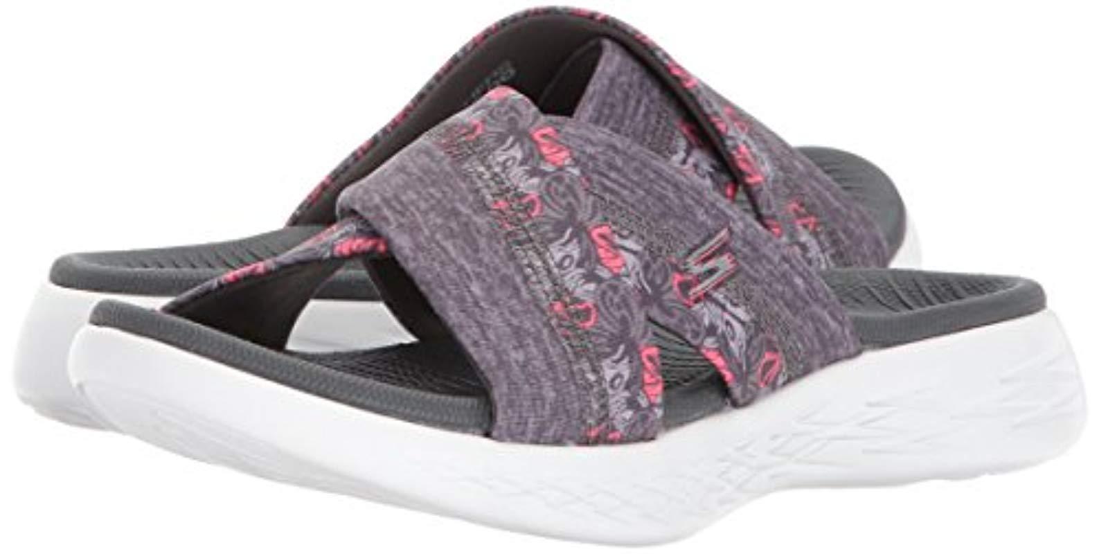 skechers gray sandals