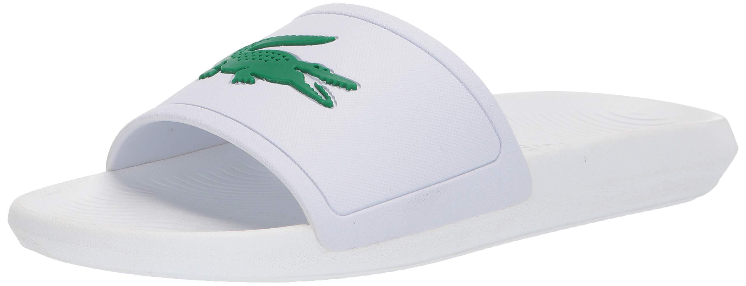 green lacoste sandals