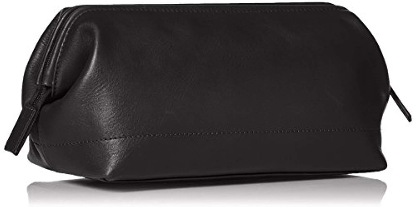 Fossil Canvas Leather Travel Toiletry 