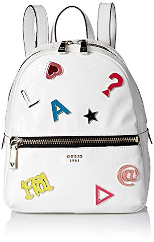 guess backpack white