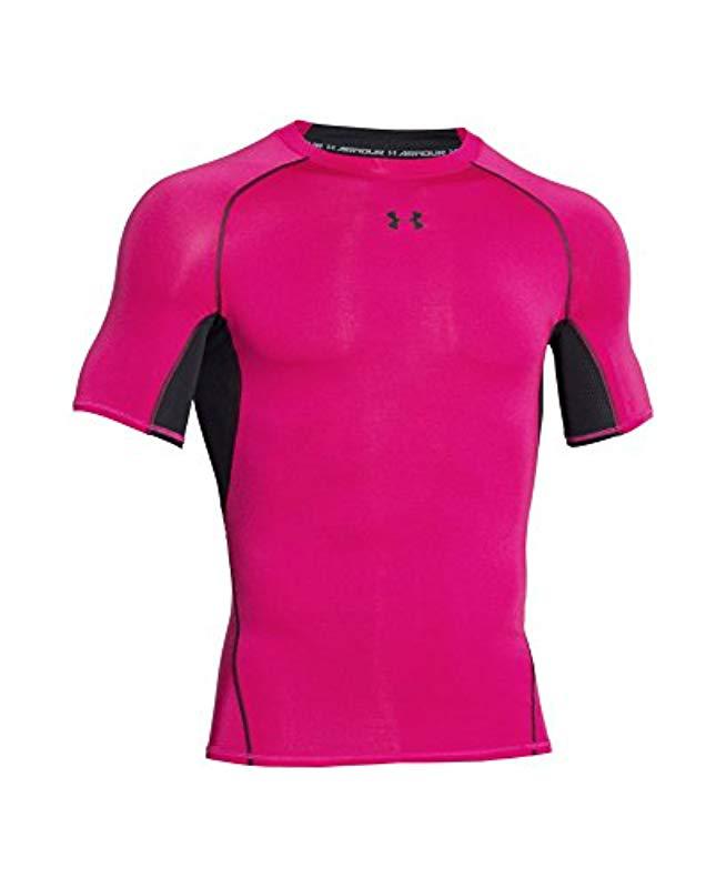 pink under armour compression shirt
