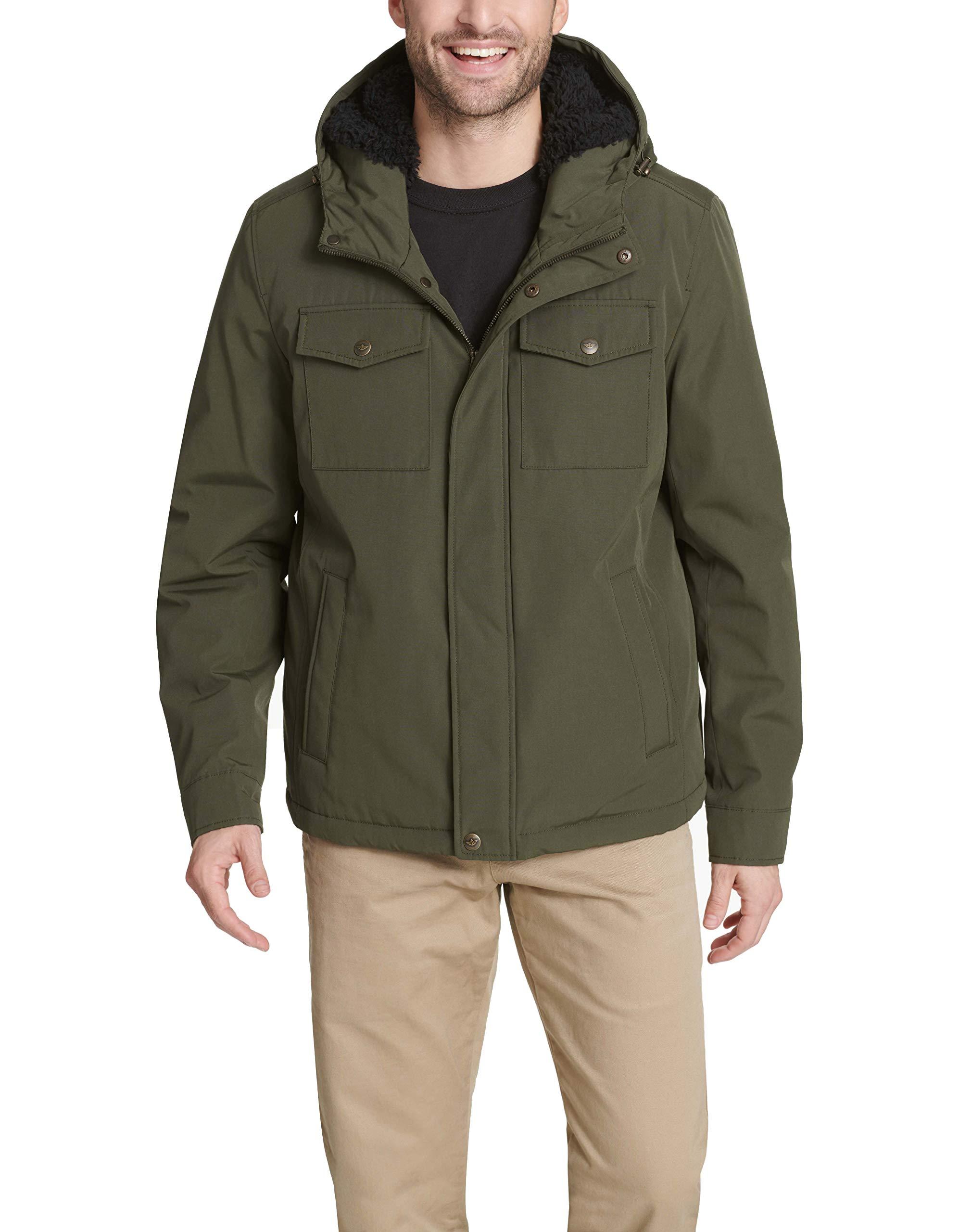 Dockers Arctic Cloth Sherpa Storm Jacket in Olive Green (Green) for Men ...