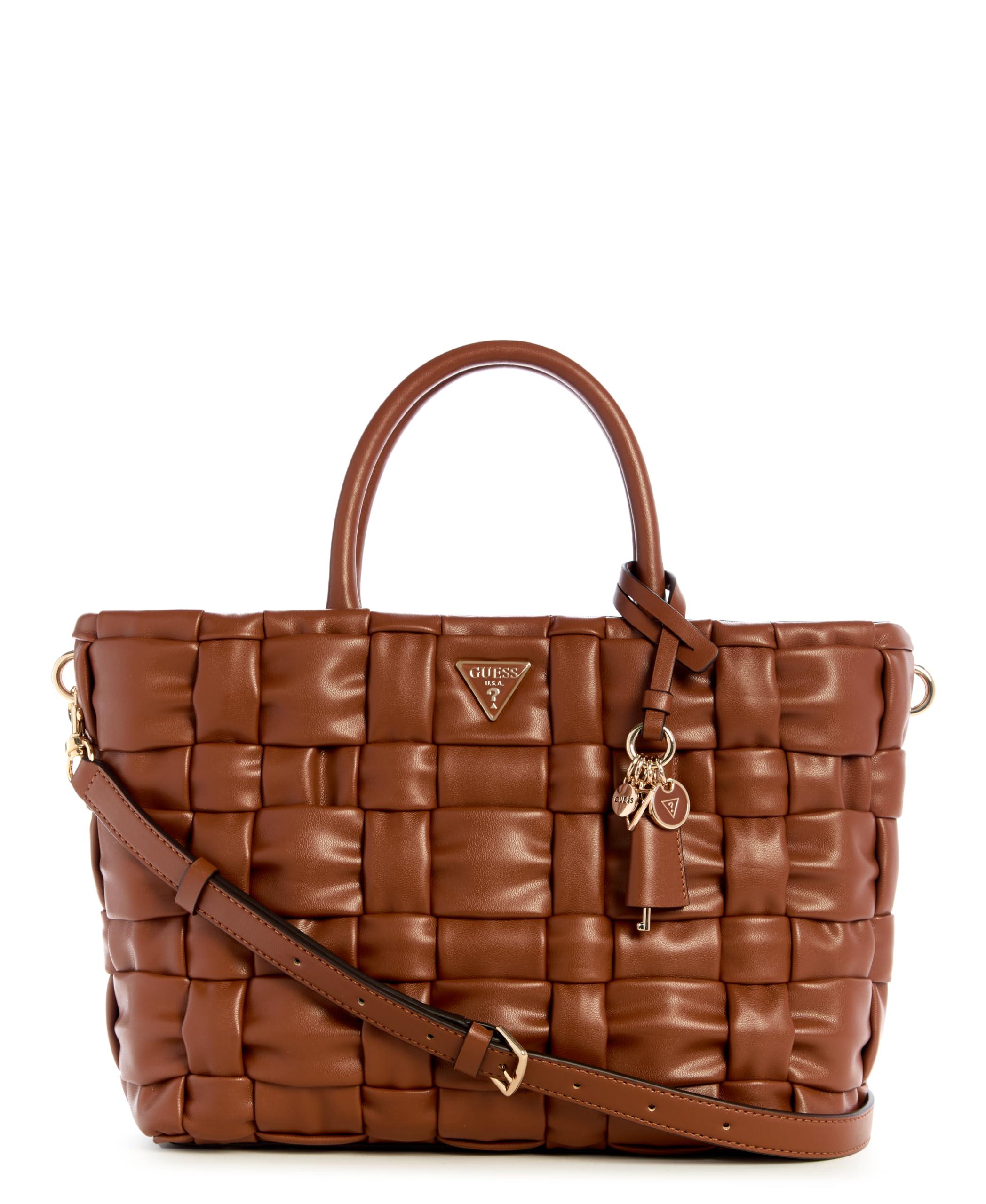 ショルダーバッグ・ポシェット Guess EDITAEDITA Quilted Charm Satchel Bag HP1A3A39 Guess Satchel bags and purses for Women | Online Sale up to