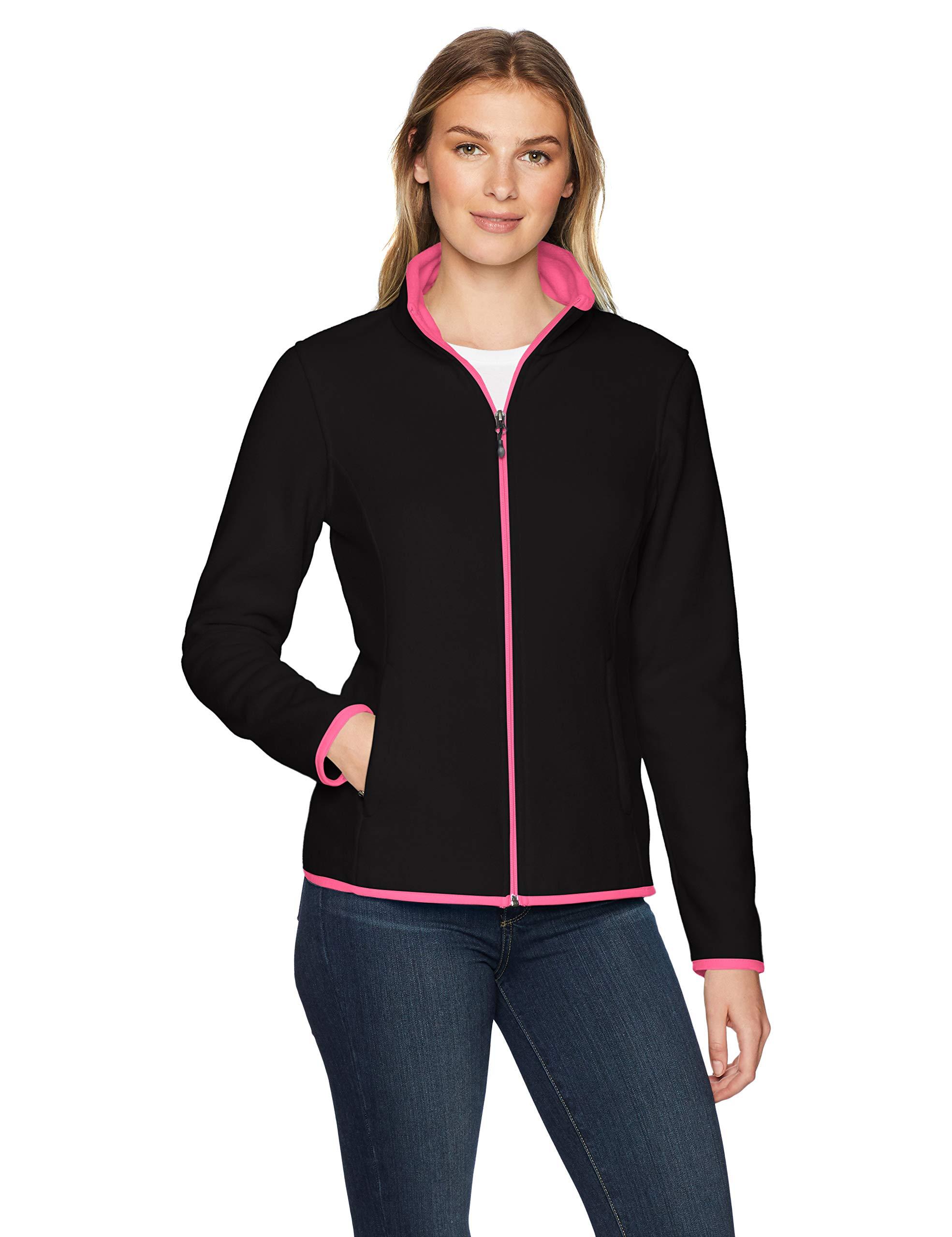 Essentials Girls Full-Zip Polar Fleece Jacket Dark Pink Small