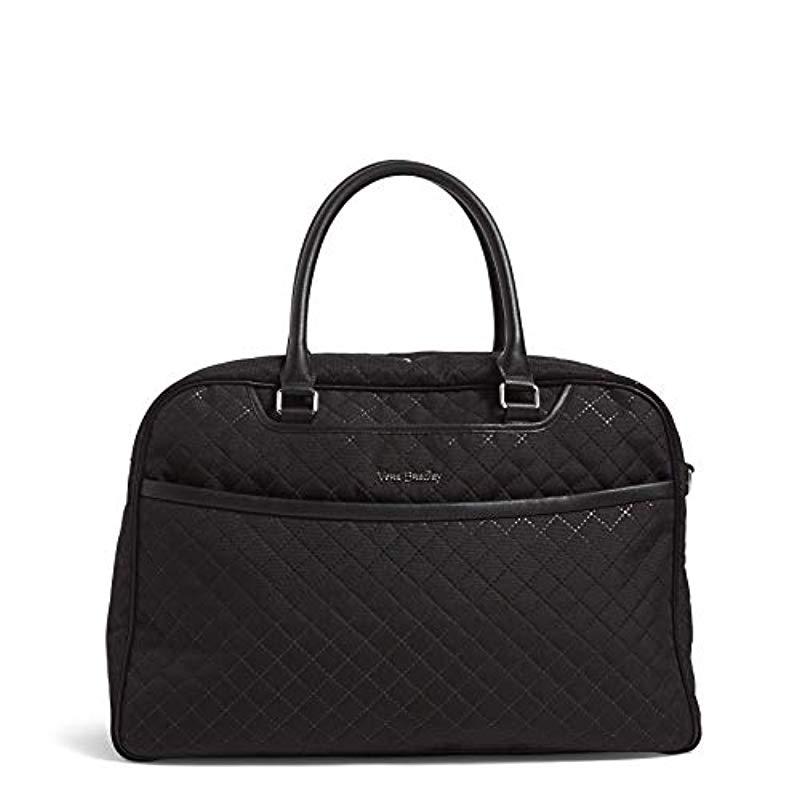 Vera Bradley Lay Flat Weekender Travel Bag in Black Save 19 Lyst
