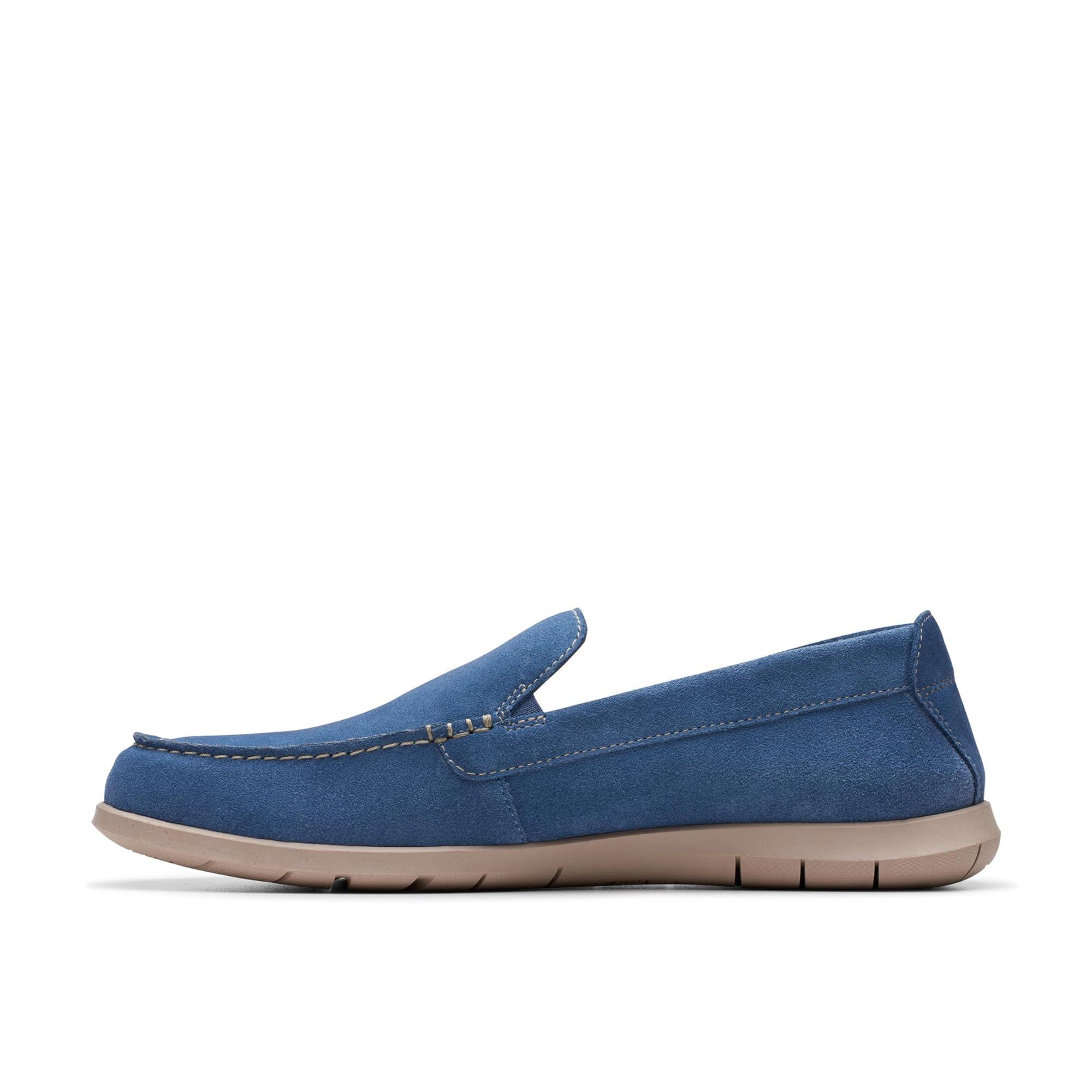 Clarks Flexway Step Moccasin in Blue for Men Lyst UK