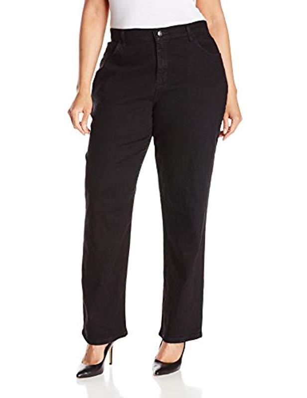 Lee Jeans Plus Size Relaxed Fit Straight Leg Jean in Black - Save 19% ...