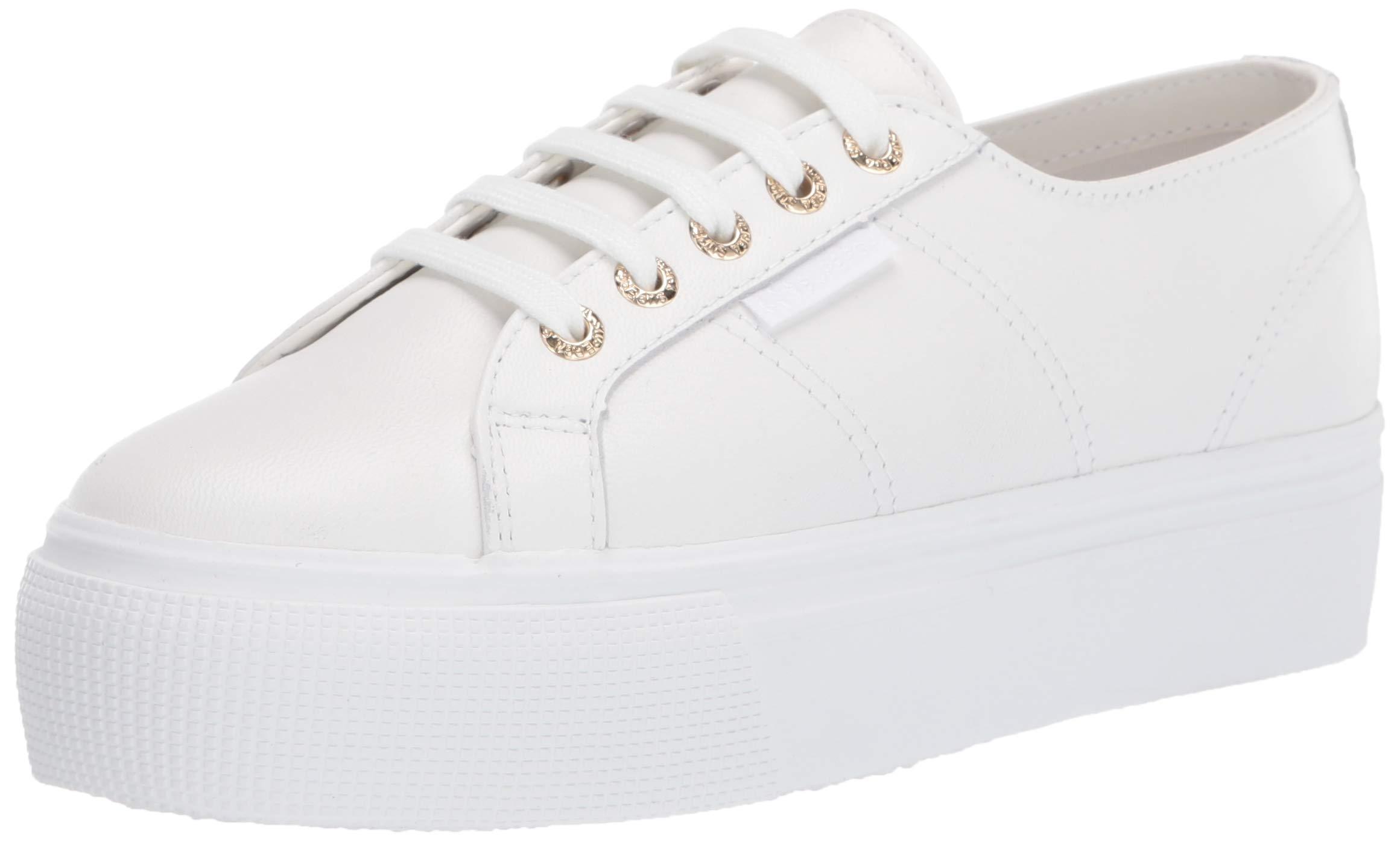 superga 2790 platform sneakers white & rose gold