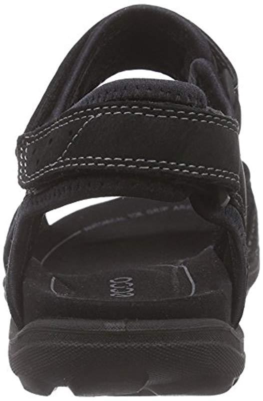 Ecco Leather Kana Sport Sandal in Black - Lyst