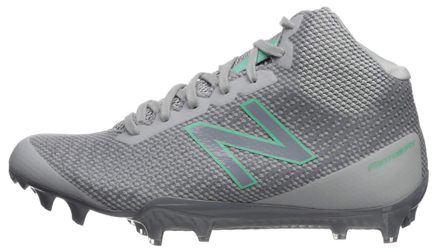 New Balance Burnx Mid Cut Lacrosse Shoe in Grey/White (Gray) Lyst