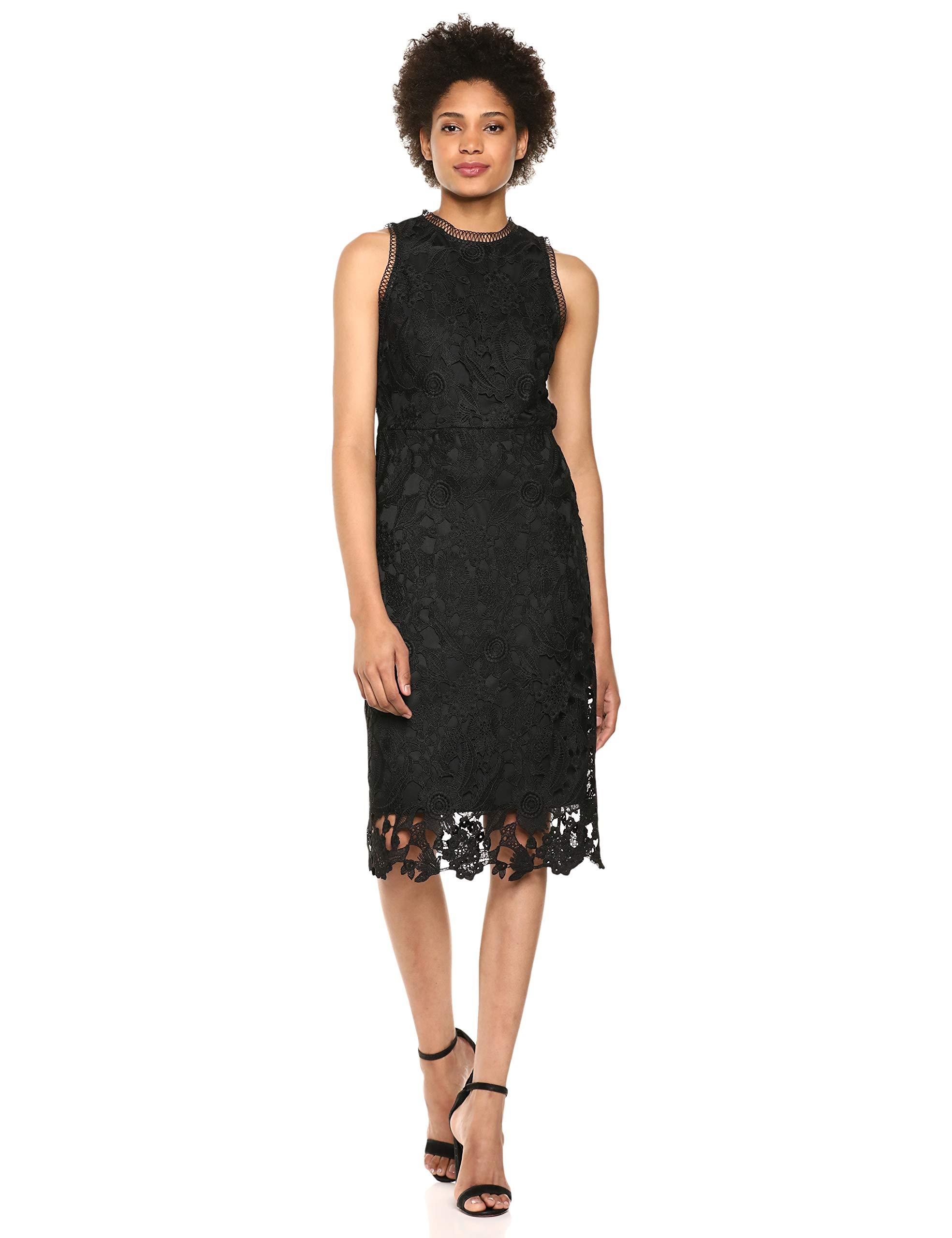 peacocks black lace dress