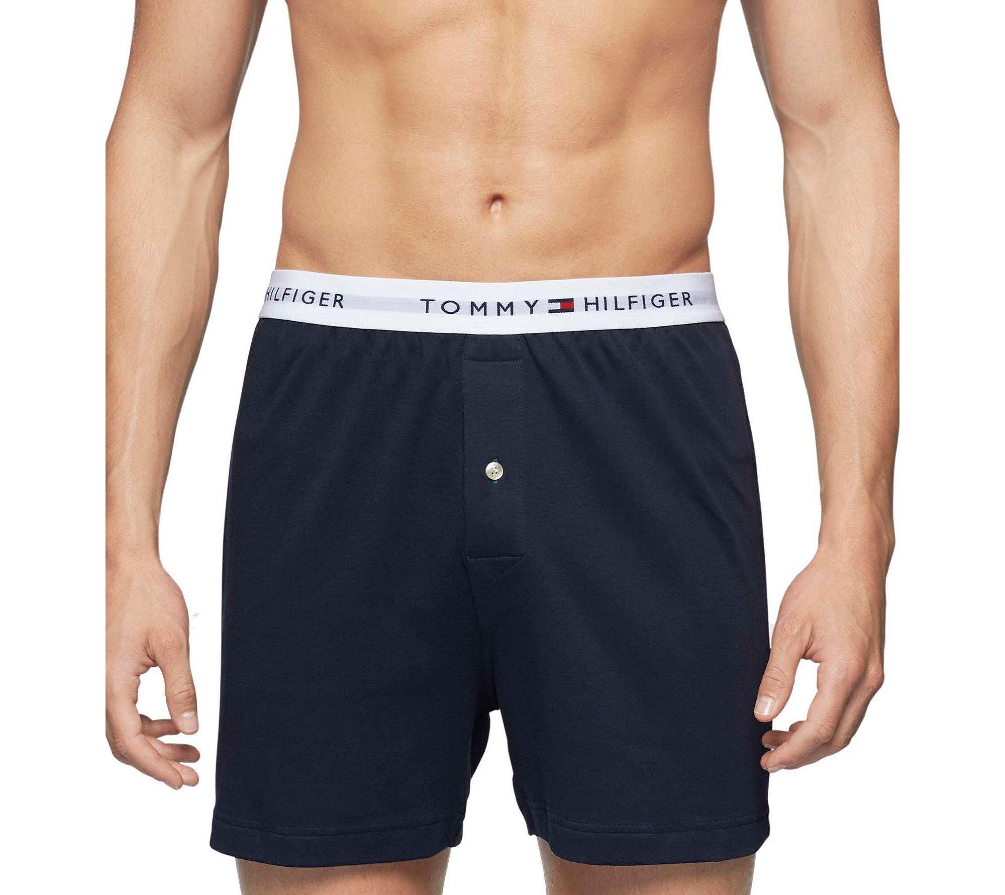 Tommy Hilfiger Knit Boxers in Dark Navy (Blue) for Men Save 58 Lyst