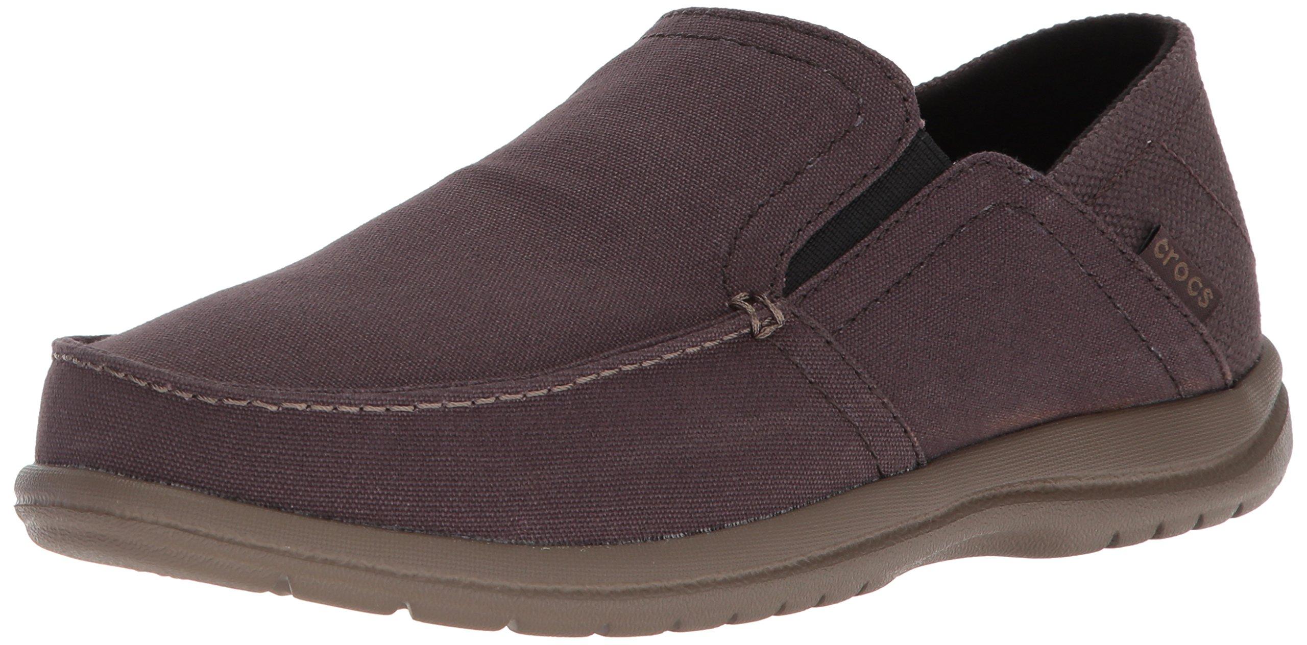 crocs canvas slip on shoes