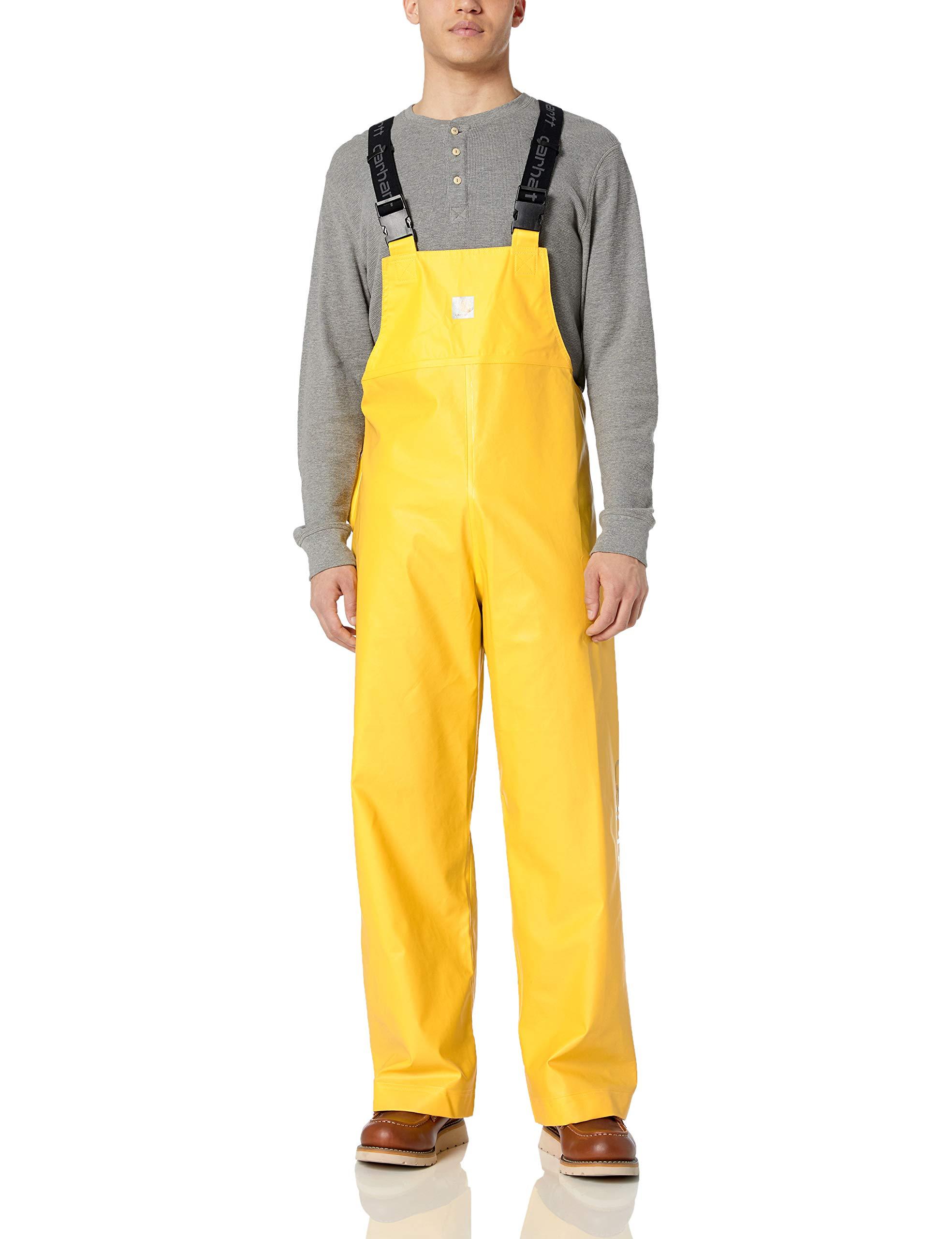 yellow bib overalls