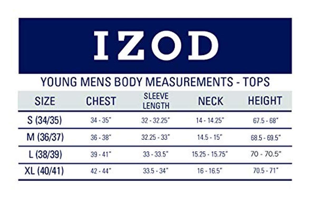 Izod Uniform Young Short Sleeve Performance Polo Shirt in Navy (Blue
