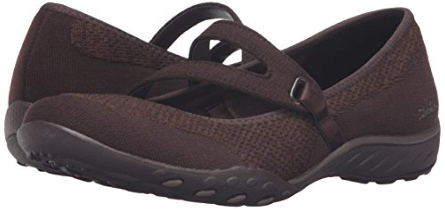 skechers sport women's breathe easy lovestory mary jane flat
