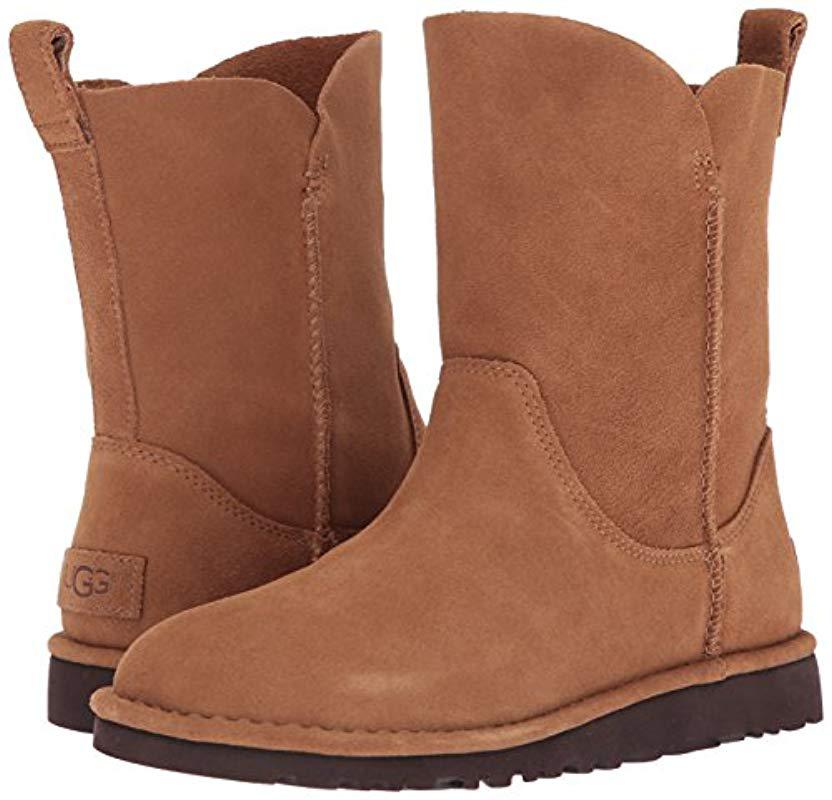 UGG Leather Alida Slouch Boot,chestnut 