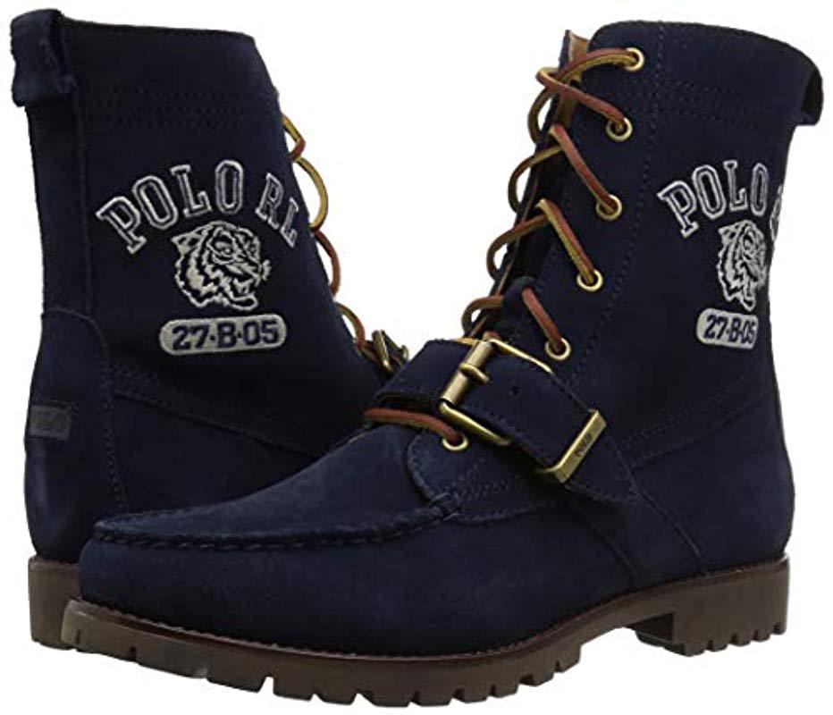 polo ranger boots suede