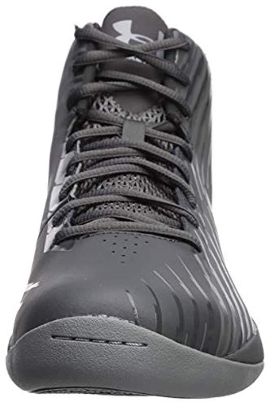 Under Armour Ua Jet Mid Basketball Shoes in Gray for Men | Lyst