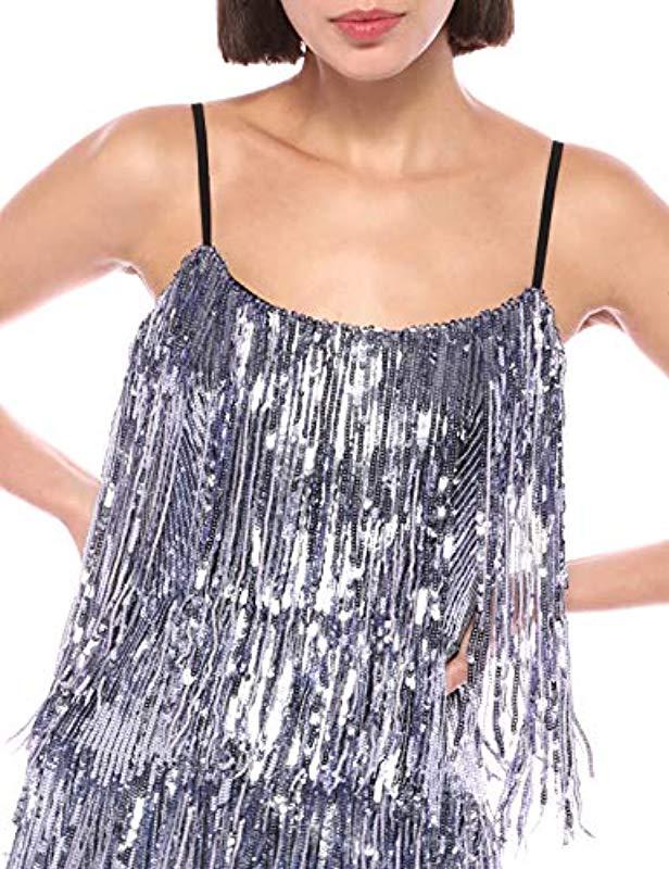 roxy sequin fringe dress