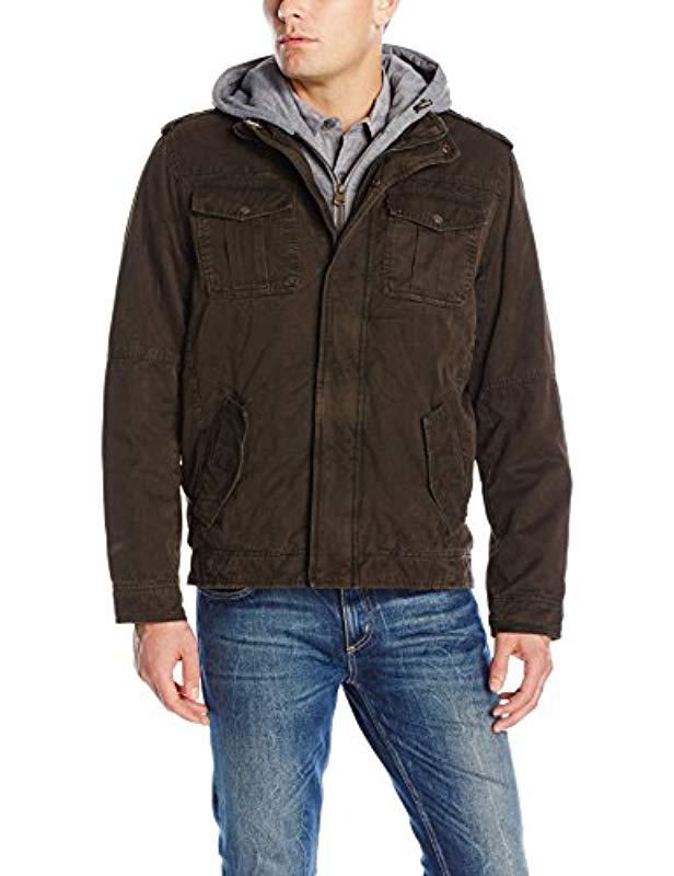 levi's four pocket hooded jacket