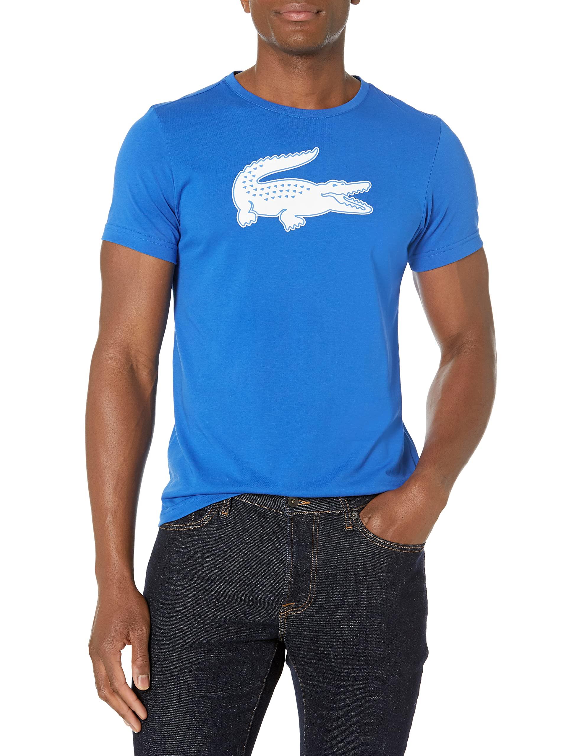 Lacoste Sport Short Sleeve Ultra Dry Croc Graphic T-shirt in Blue for Men |  Lyst