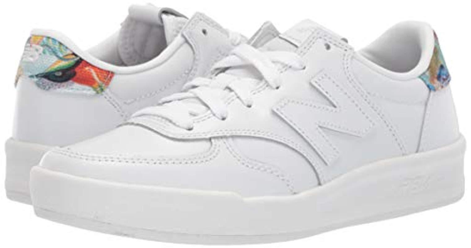New Balance Canvas 300 V1 Court Sneaker in White/Print (White) - Save 73% |  Lyst