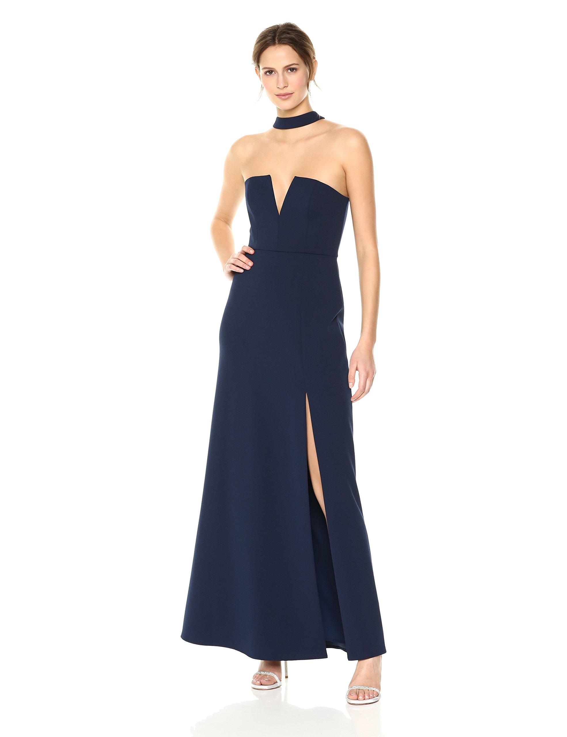 bcbg strapless gown