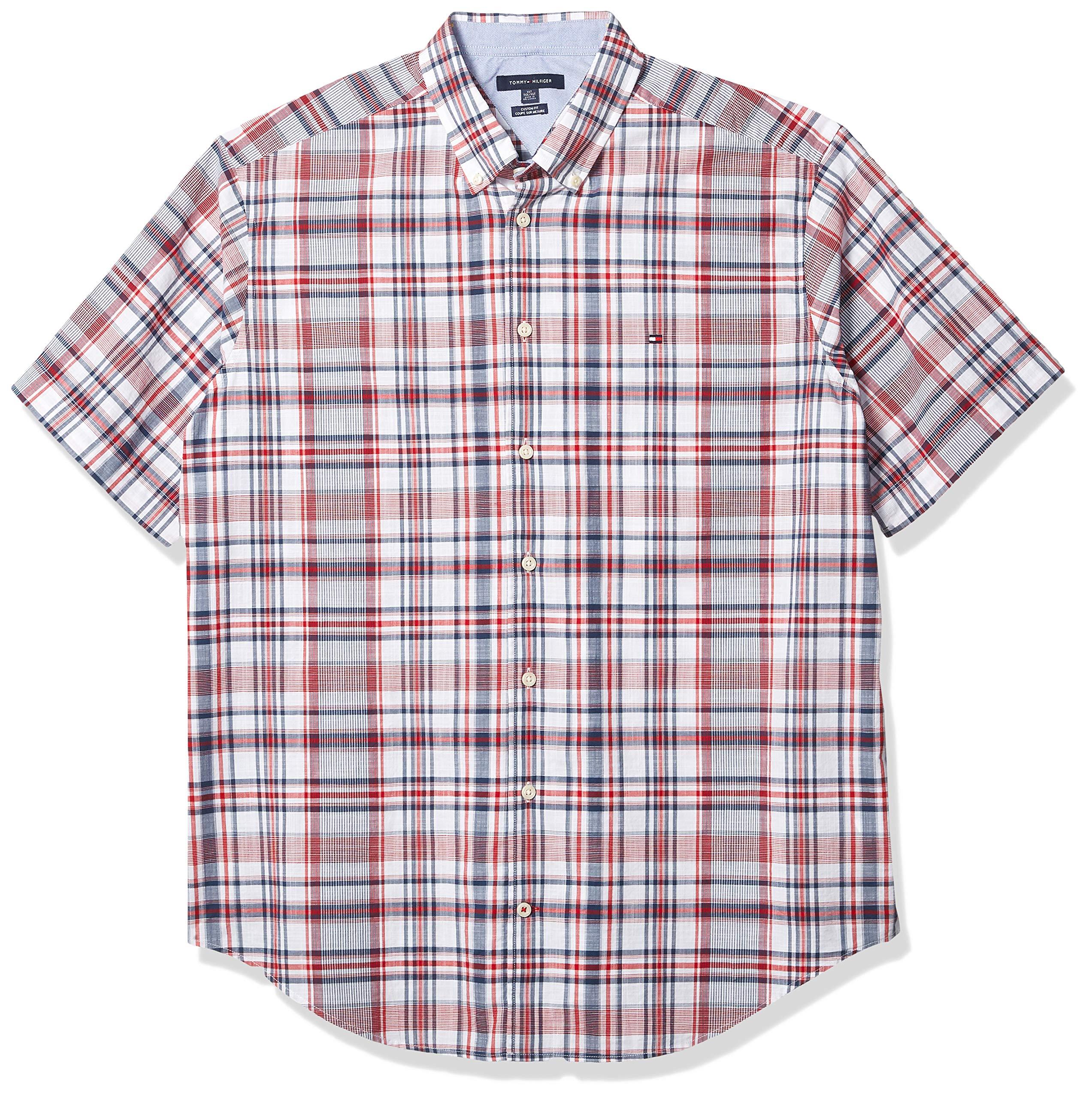 Tommy Hilfiger Size Big And Tall Button Down Short Sleeve Shirt Oxford ...