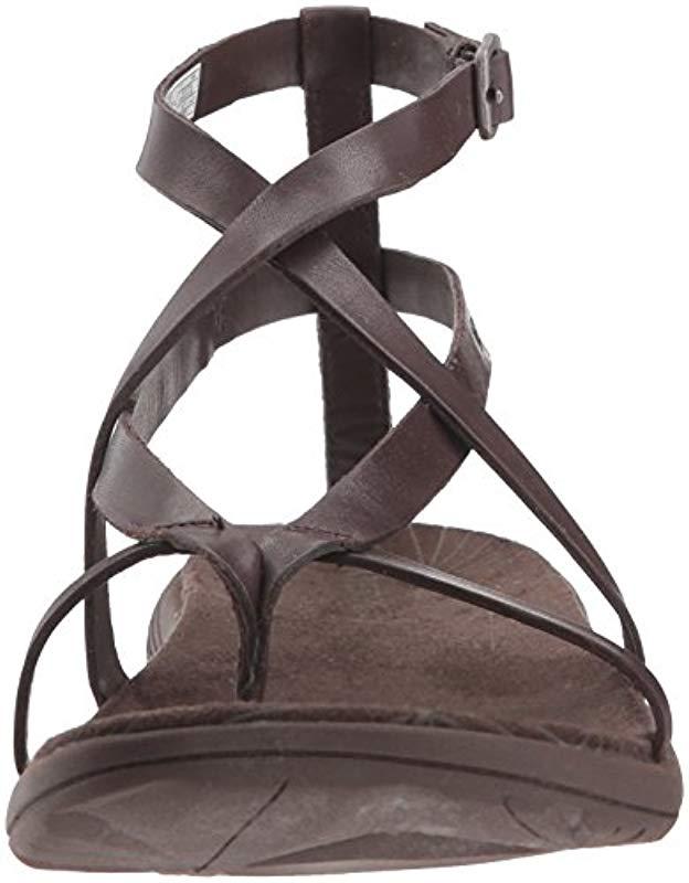 Merrell Duskair Seaway Thong Leather Sandal in Brown - Save 36% | Lyst