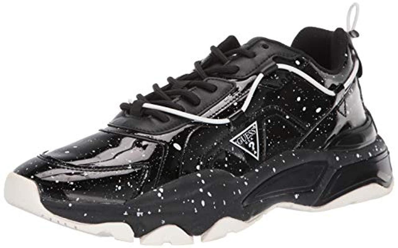 guess black and white sneakers