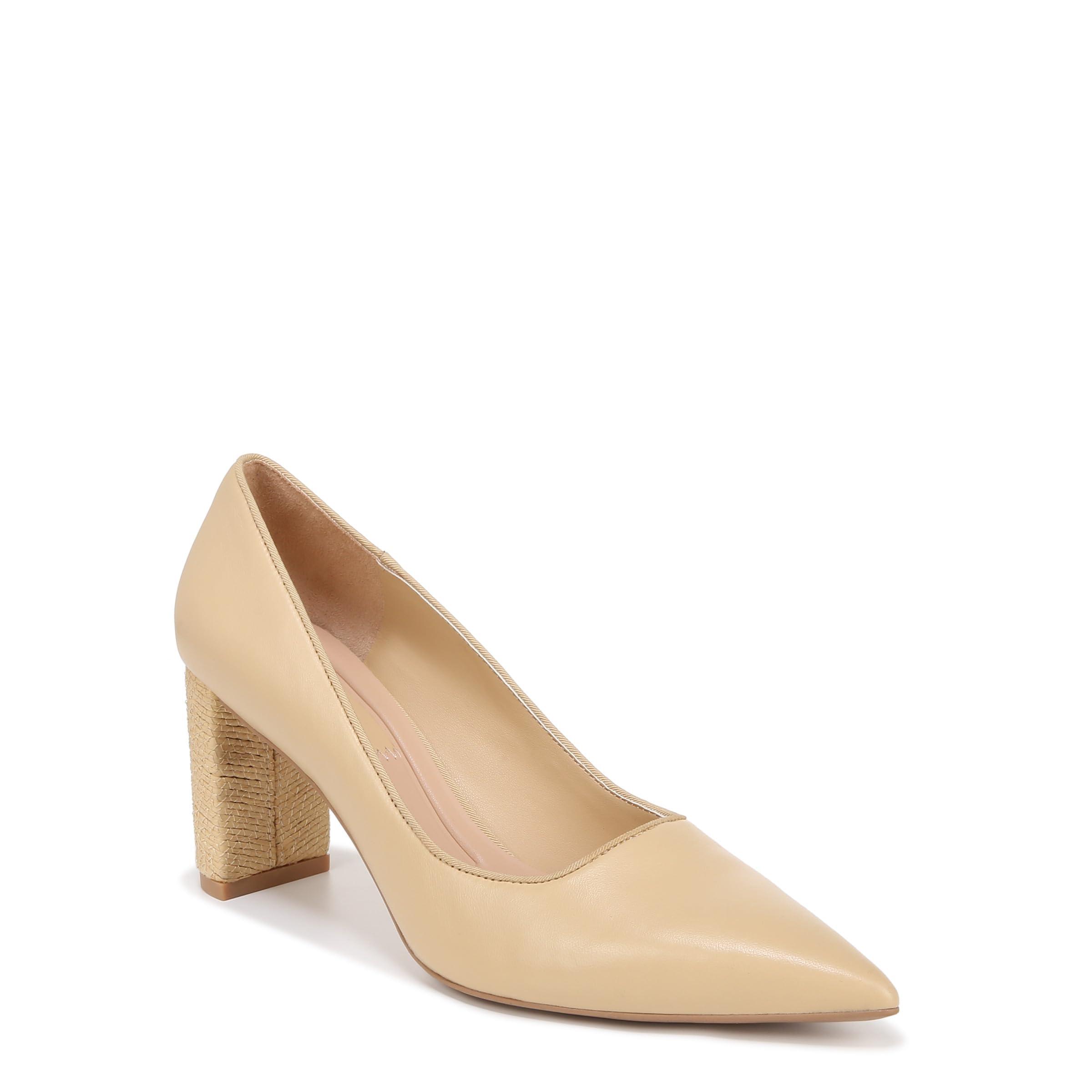 Franco Sarto Giovanna Pointed Toe Pumps in Natural | Lyst