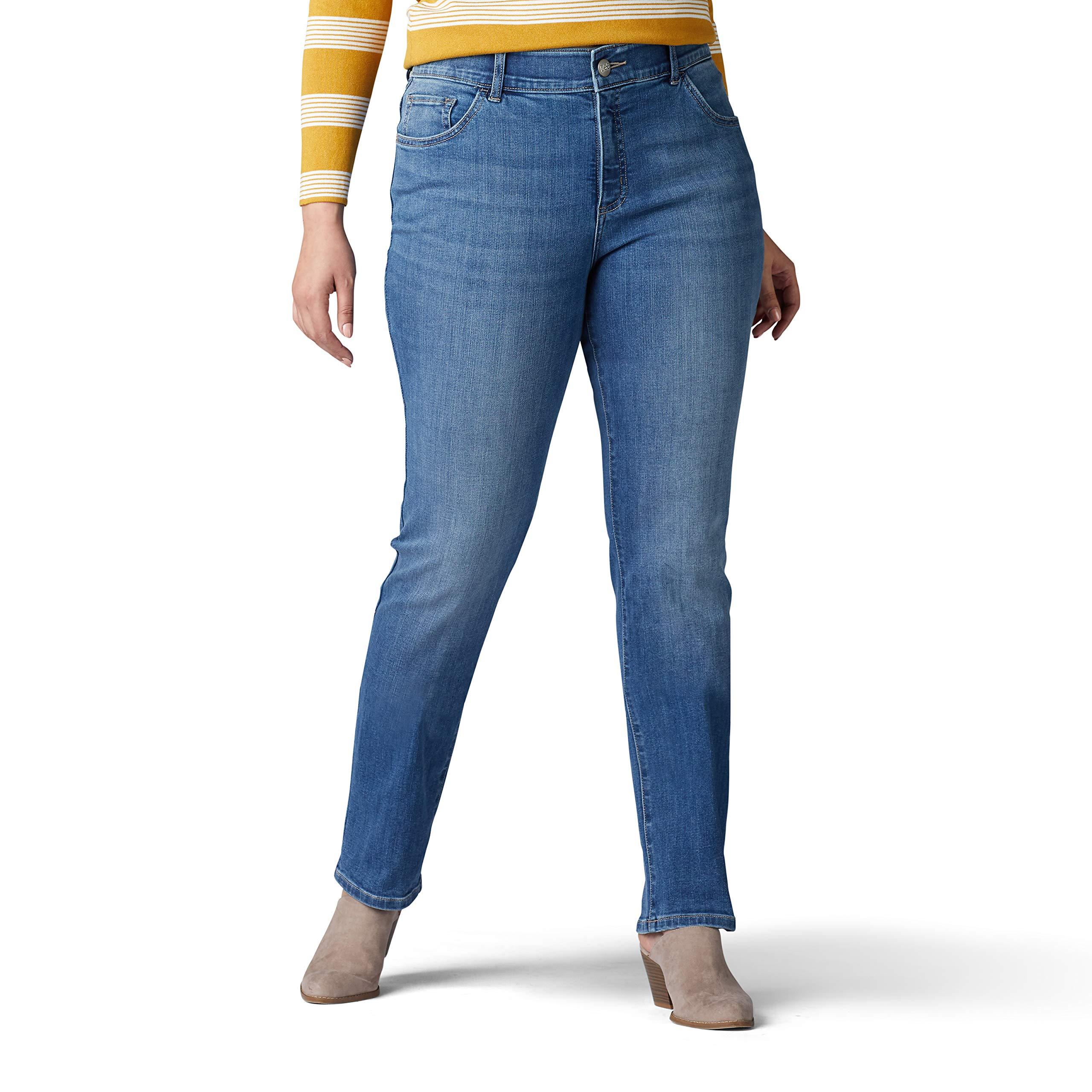 Lee Jeans Plus Size Flex Motion Regular Fit Straight Leg Jean in Blue ...