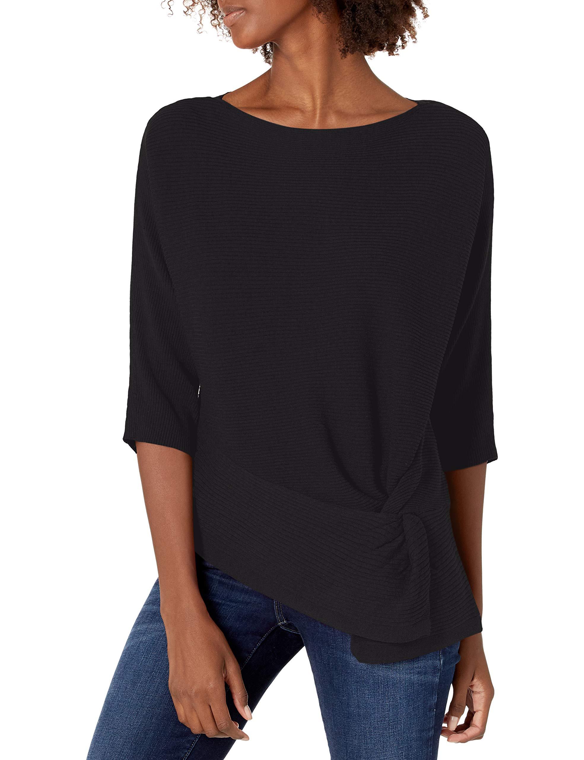 Vince Camuto Long Sleeve Sweater in Black - Lyst